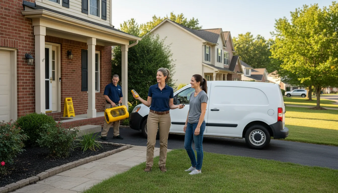 Residential water damage restoration in East Butler, PA